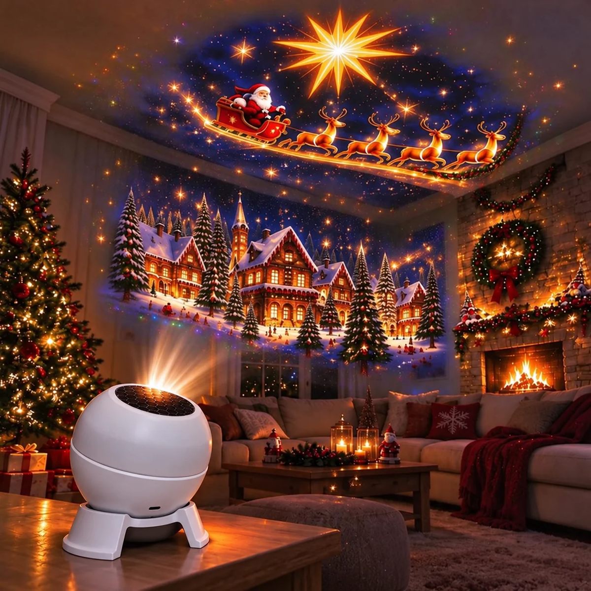 ❄️🎄SCNDR® Интелигентен холографски проектор🎄