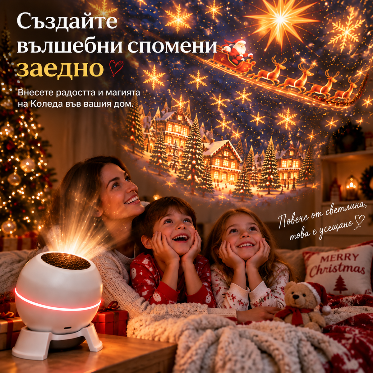 ❄️🎄SCNDR® Интелигентен холографски проектор🎄