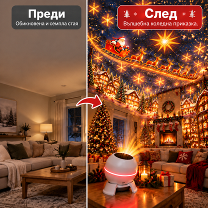 ❄️🎄SCNDR® Интелигентен холографски проектор🎄